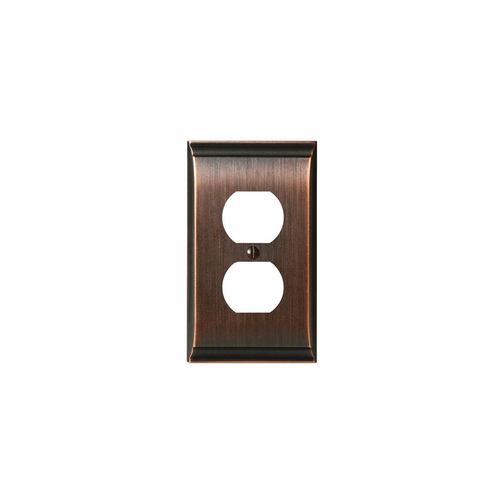 Amerock SWITCHPLATE-CANDLER-2 PLUG OUTLET-ORB