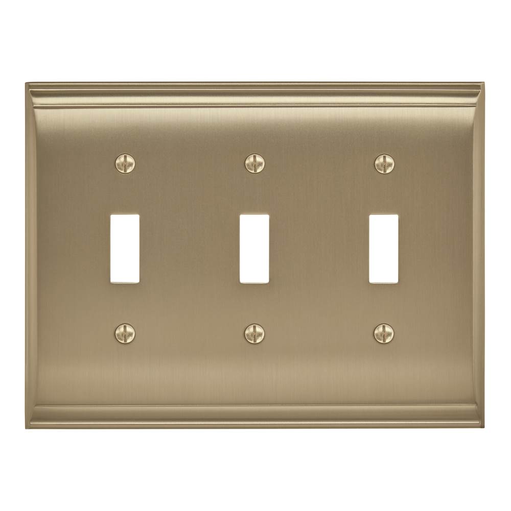 Amerock Candler 3 Toggle Golden Champagne Wall Plate