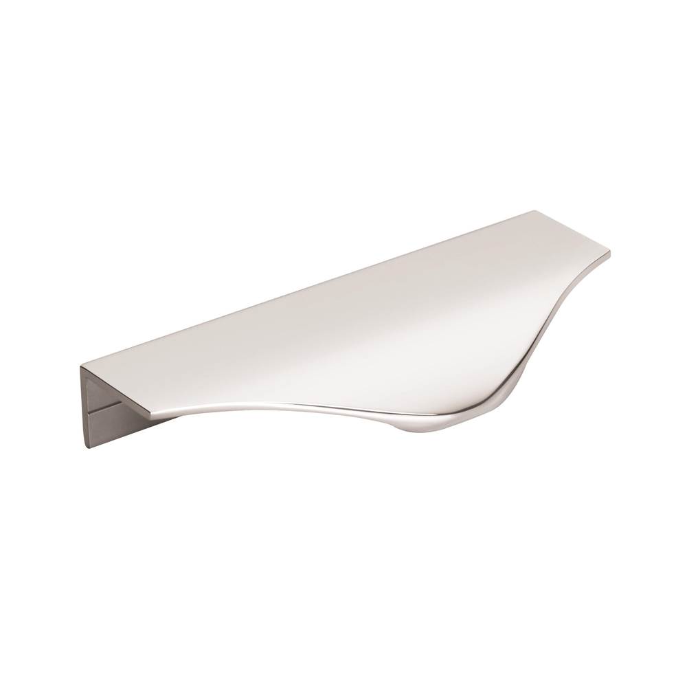 Amerock Aloft 4-3/16 in (106 mm) Center-to-Center Polished Chrome Cabinet Edge Pull