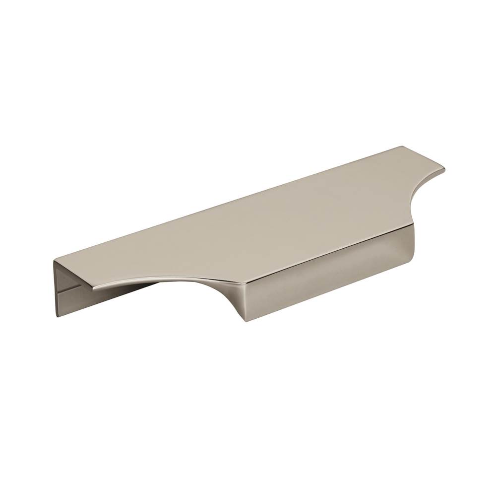 Amerock Extent 4-9/16 in (116 mm) Center-to-Center Polished Nickel Cabinet Edge Pull