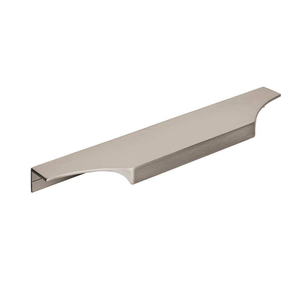 Amerock Extent 8-9/16 in (217 mm) Center-to-Center Satin Nickel Cabinet Edge Pull