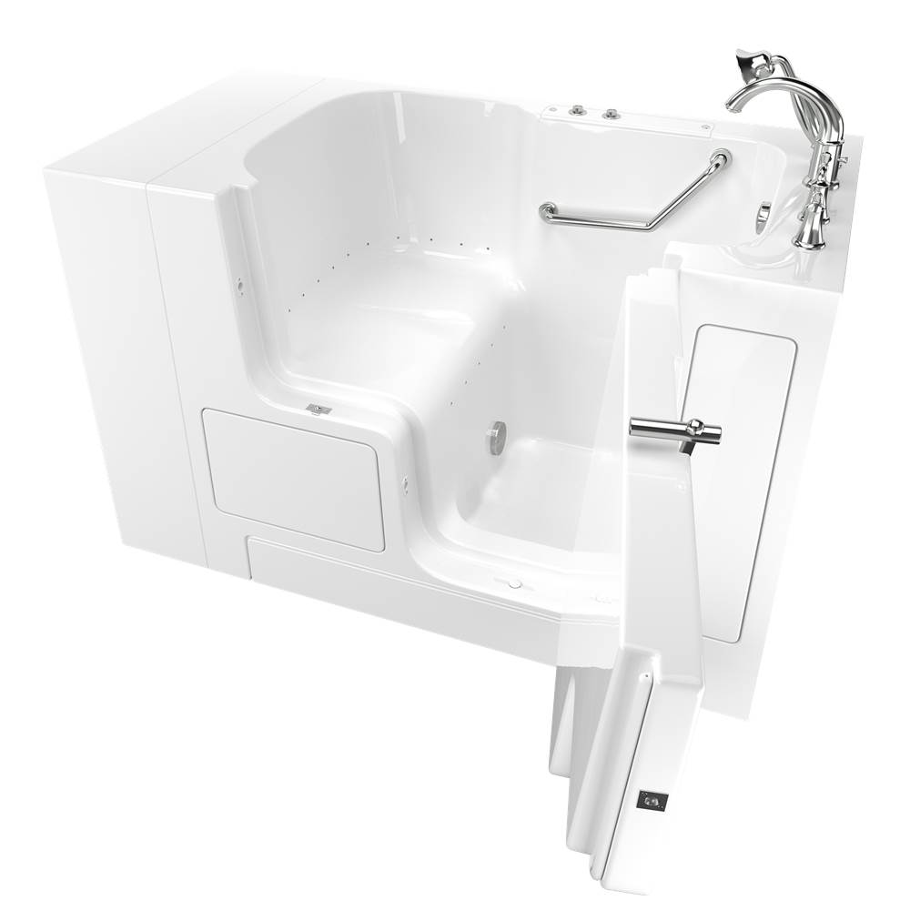 American Standard Gelcoat Premium Series 32 in. x 52 in. Outward Opening Door Walk-In Bathtub with Air Spa system