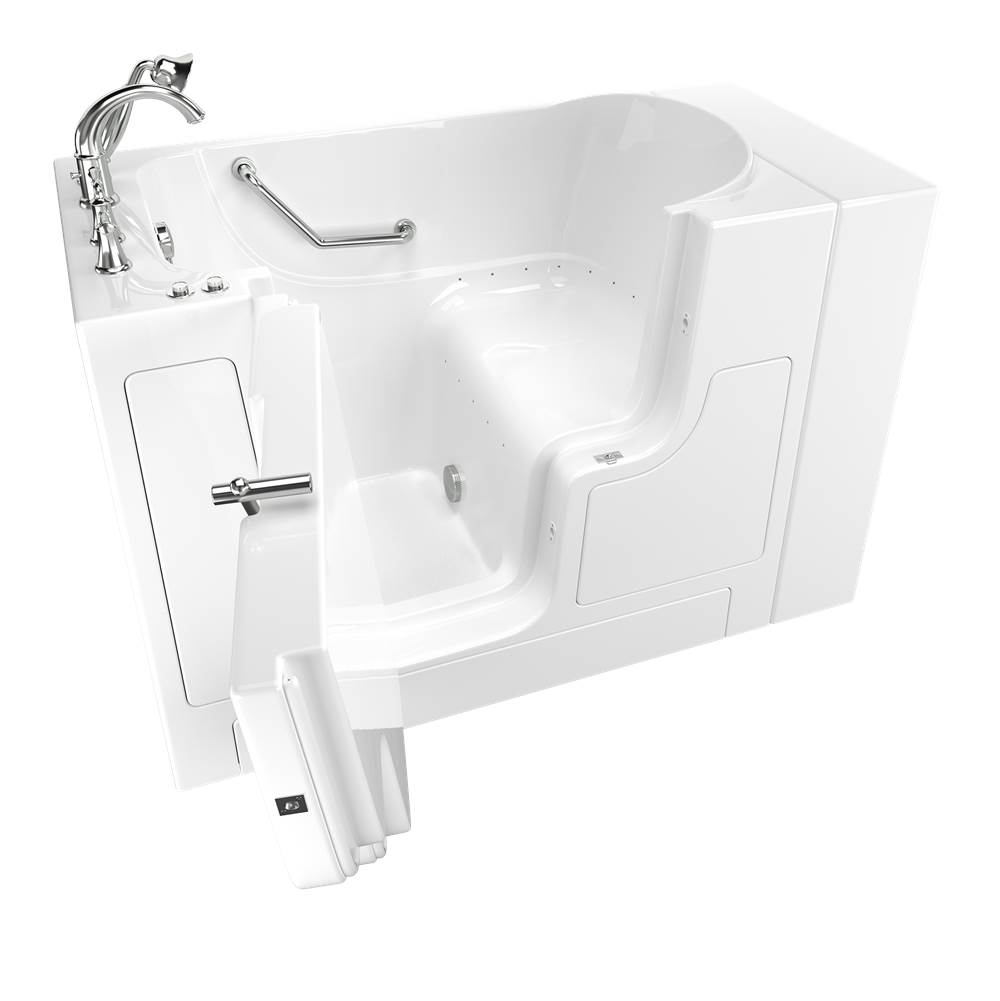 American Standard Gelcoat Value Series 30 x 52 -Inch Walk-in Tub With Air Spa System - Left-Hand Drain With Faucet
