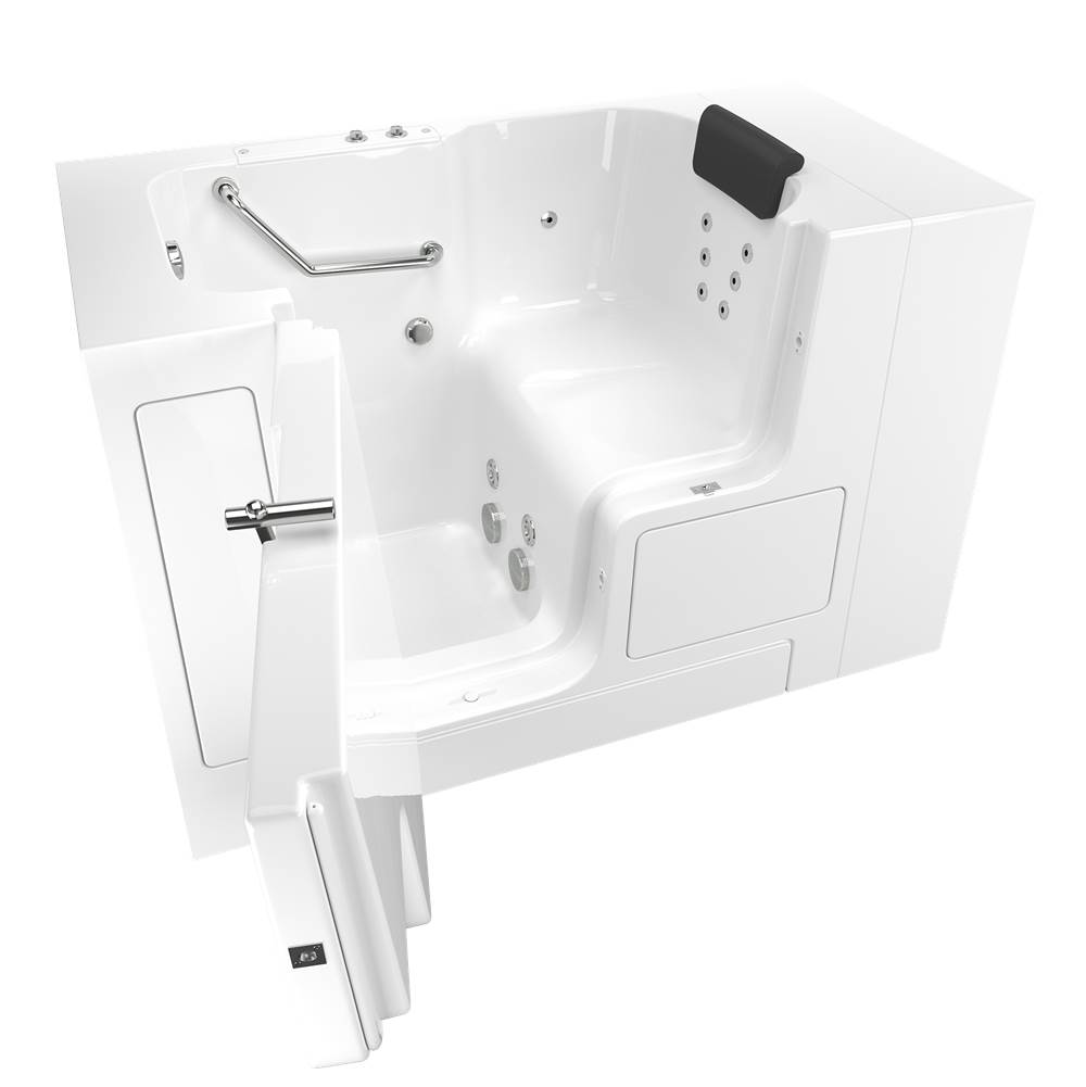 American Standard Gelcoat Premium Series 32 x 52 -Inch Walk-in Tub With Whirlpool System - Left-Hand Drain