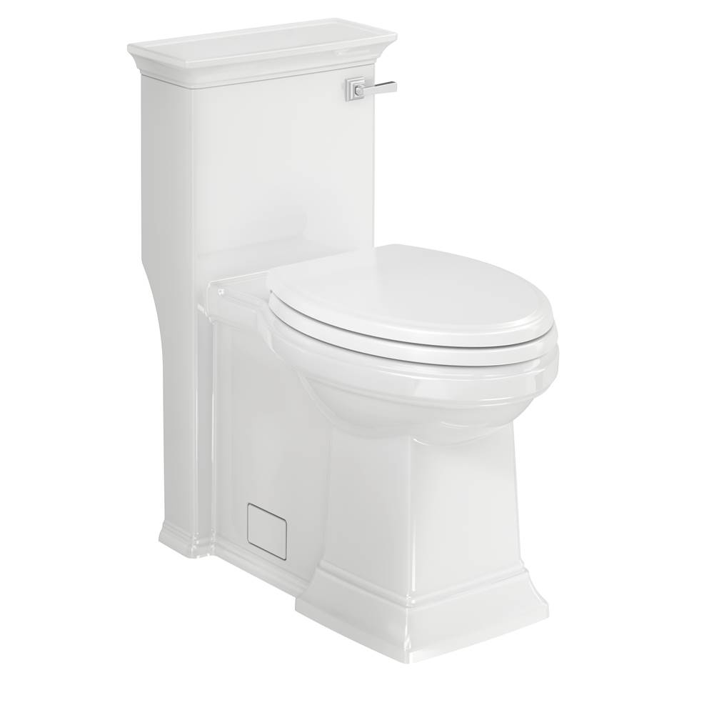 American Standard Town Square® S One-Piece 1.28 gpf/4.8 Lpf Chair Height Right-Hand Trip Lever Elongated Toilet With Seat