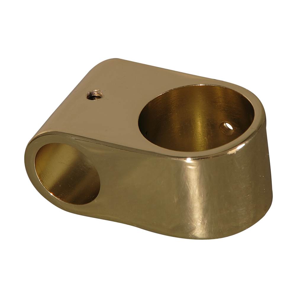 Barclay Double Eye Loop Fitting, Polished Brass