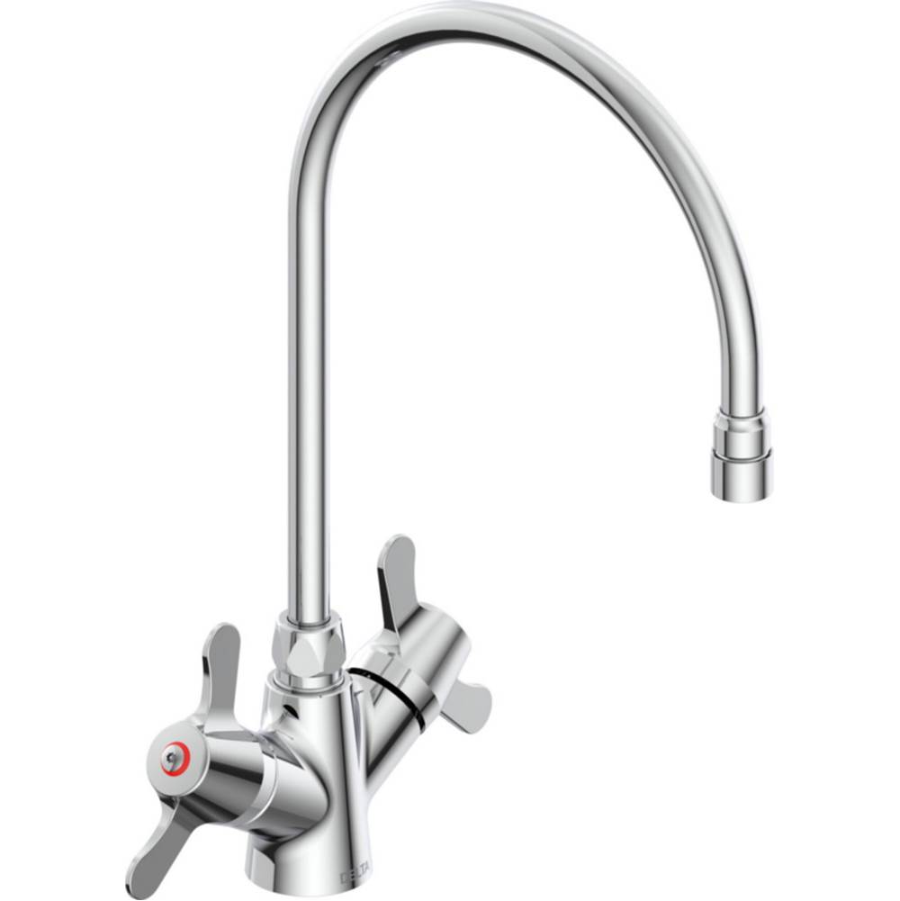 Delta Commercial Commercial 25C3: Two Handle Single Shank Mixing Faucet