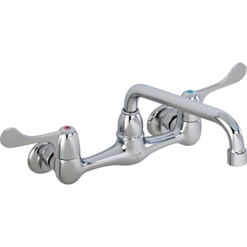 Delta Commercial Commercial 28P4: Two Handle 8'' Wall Mount Service Sink Faucet