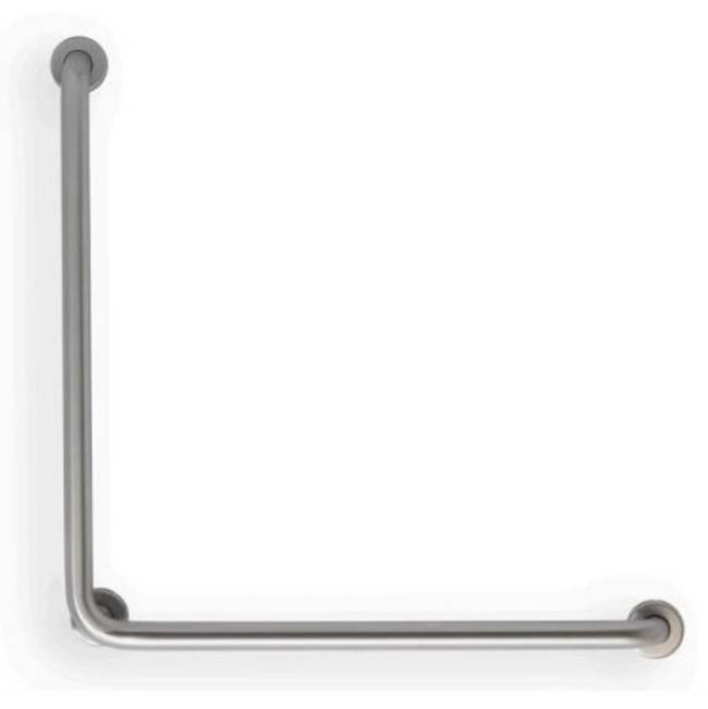Elcoma 1.25'' Diameter 90 Degree Angle Bars - Stainless Steel