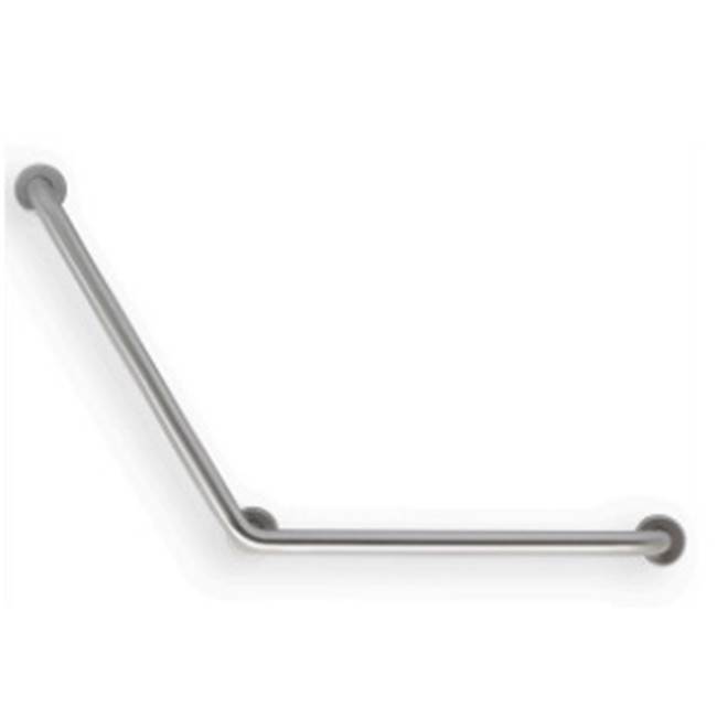 Elcoma 1.25'' Diameter 120 Degree Angle Bars - Stainless Steel