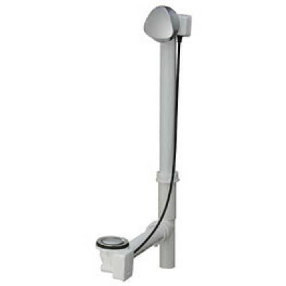Geberit Geberit bathtub drain with TurnControl handle actuation, rough-in unit 17-24'' PP with ready-to-fit-set trim kit: biscuit