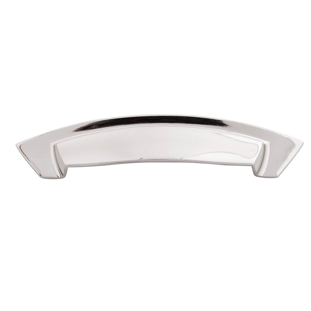 Hickory Hardware Velocity Collection Cup Pull 3'' & 96mm C/C Polished Nickel Finish