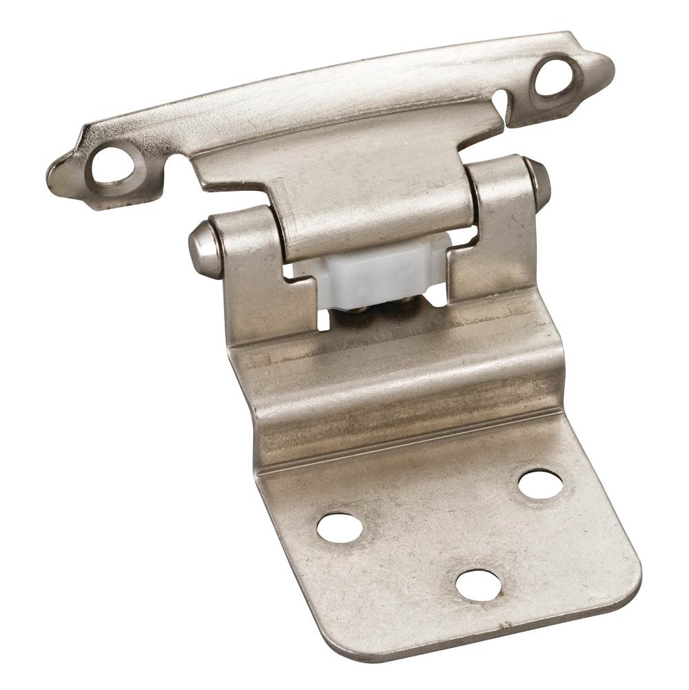 Hardware Resources Traditional 3/8'' Inset Hinge with Semi-Concealed Frame Wing - Satin Nickel