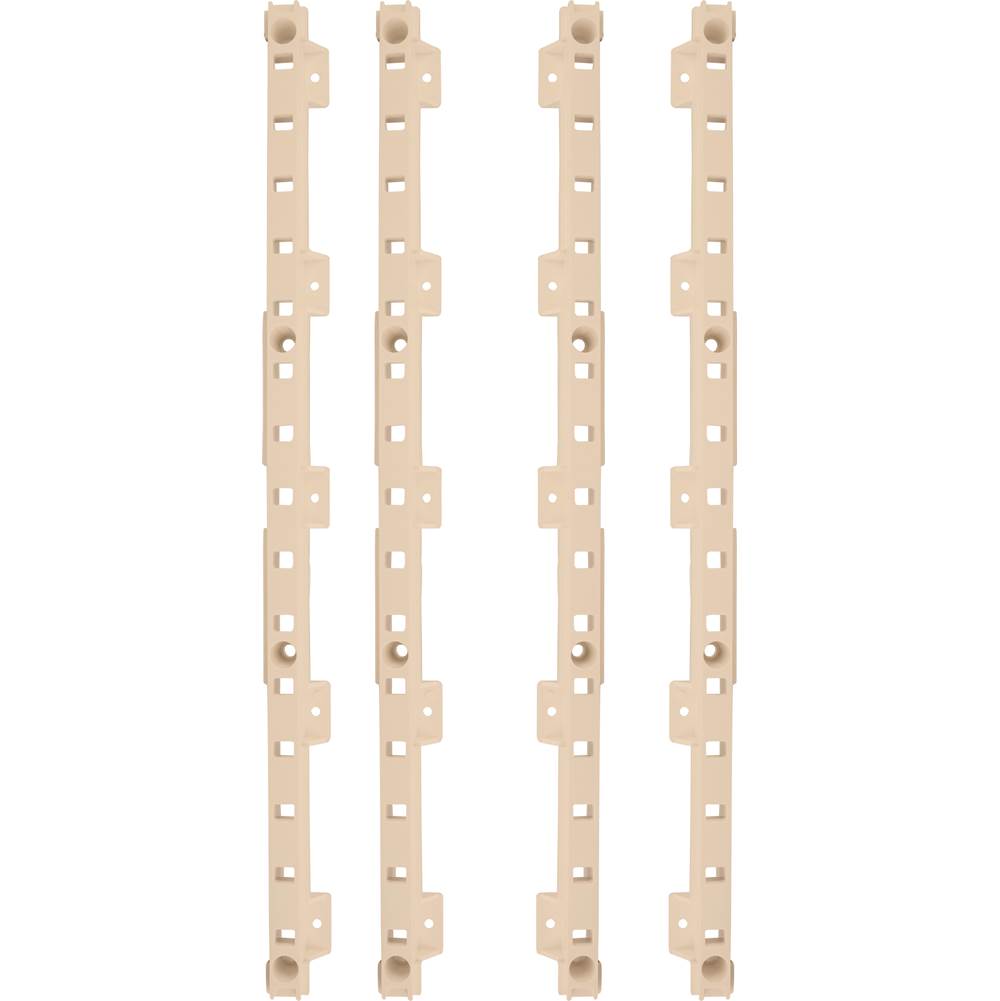 Hardware Resources 4-quick Tray Pilasters 1'' With 8-hook Dowels and 8-screws Finish:  Beige