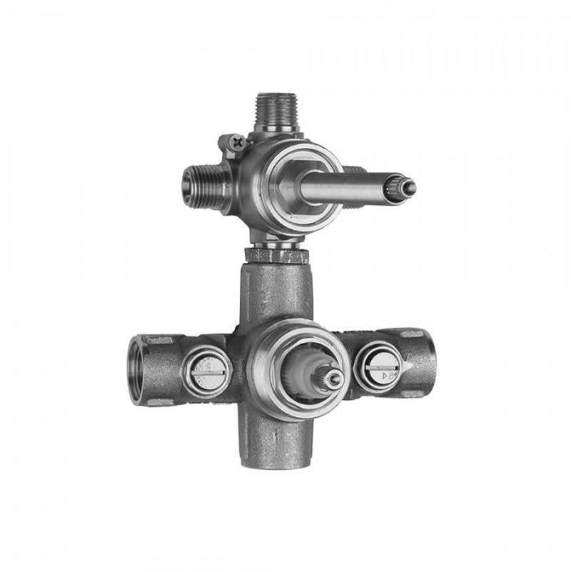 Jaclo Thermostatic Valve with Built in 3-way Diverter/Volume Control with Shared Function & Shut Off