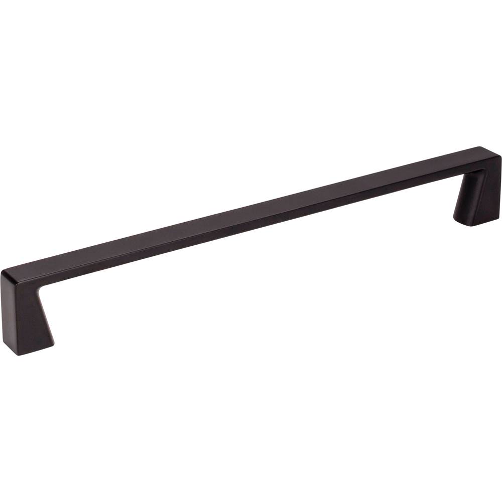 Jeffrey Alexander 192 mm Center-to-Center Matte Black Square Boswell Cabinet Pull