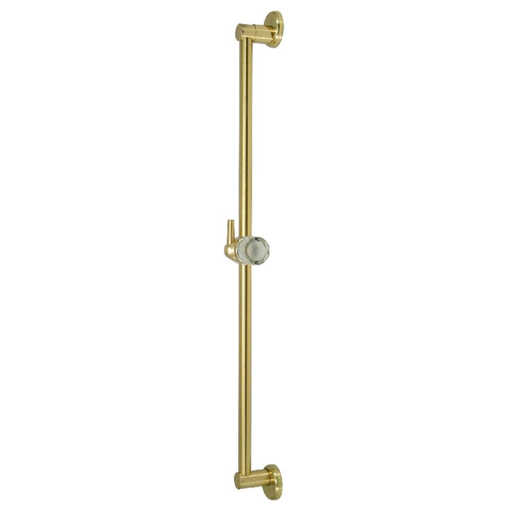 Kingston Brass Showerscape 24'' Shower Slide Bar with Pin Mount Hook, Polished Brass