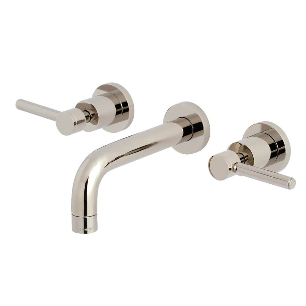 Kingston Brass Concord 2-Handle Wall Mount Bathroom Faucet, Polished Nickel