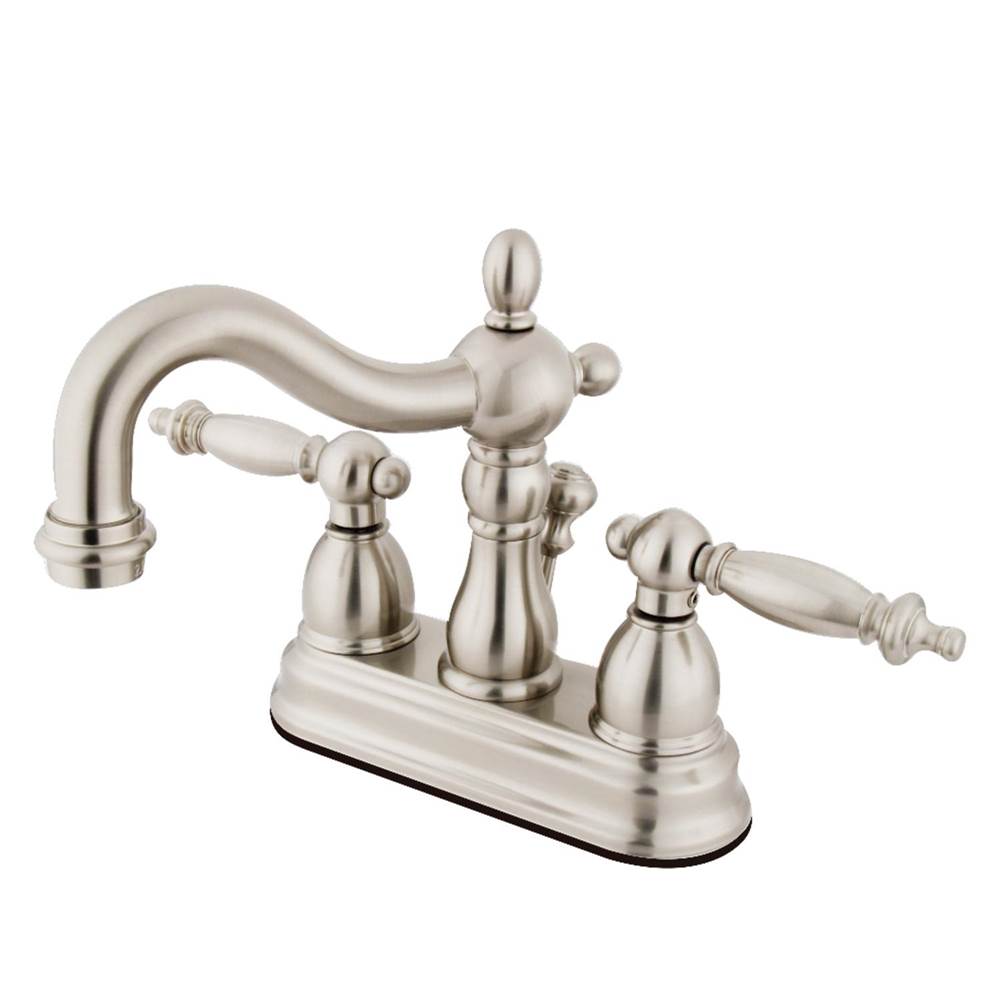Kingston Brass 4 in. Centerset Bathroom Faucet, Brushed Nickel