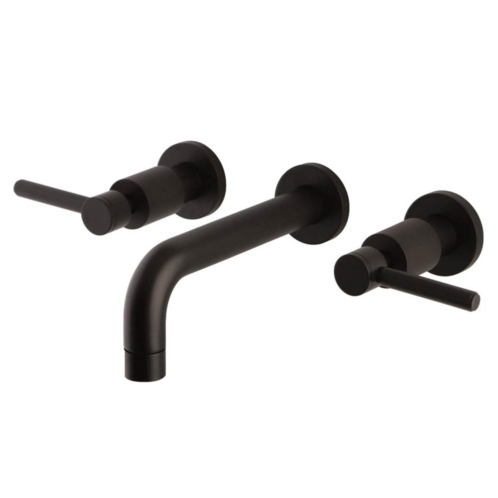 Kingston Brass Concord 2-Handle Wall Mount Bathroom Faucet, Oil Rubbed Bronze