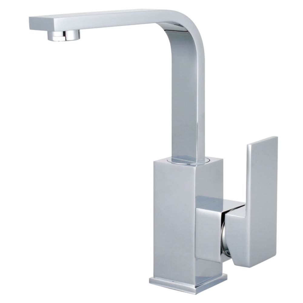 Kingston Brass Fauceture Claremont Single-Handle Bathroom Faucet with Push Pop-Up, Polished Chrome