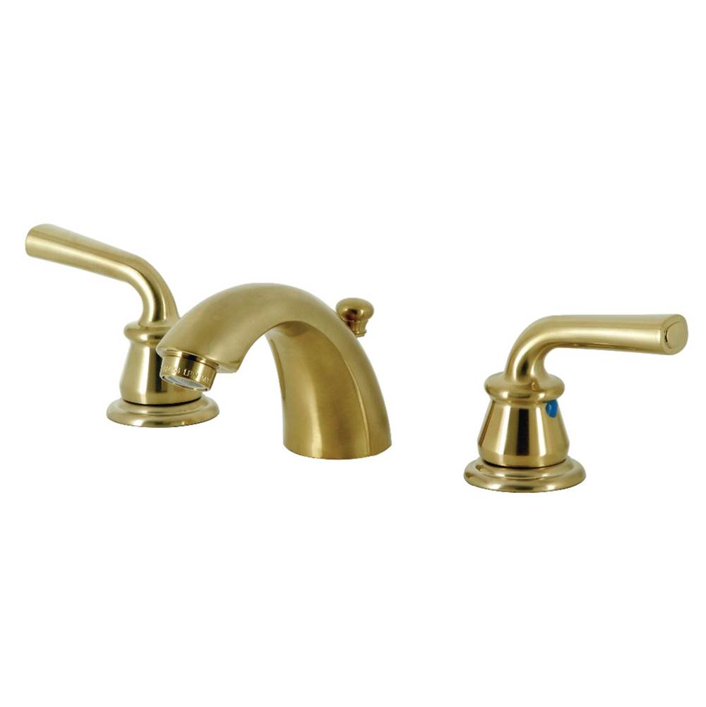 Kingston Brass Kingston Brass KB957RXLSB Restoration Mini-Widespread Bathroom Faucet, Brushed Brass