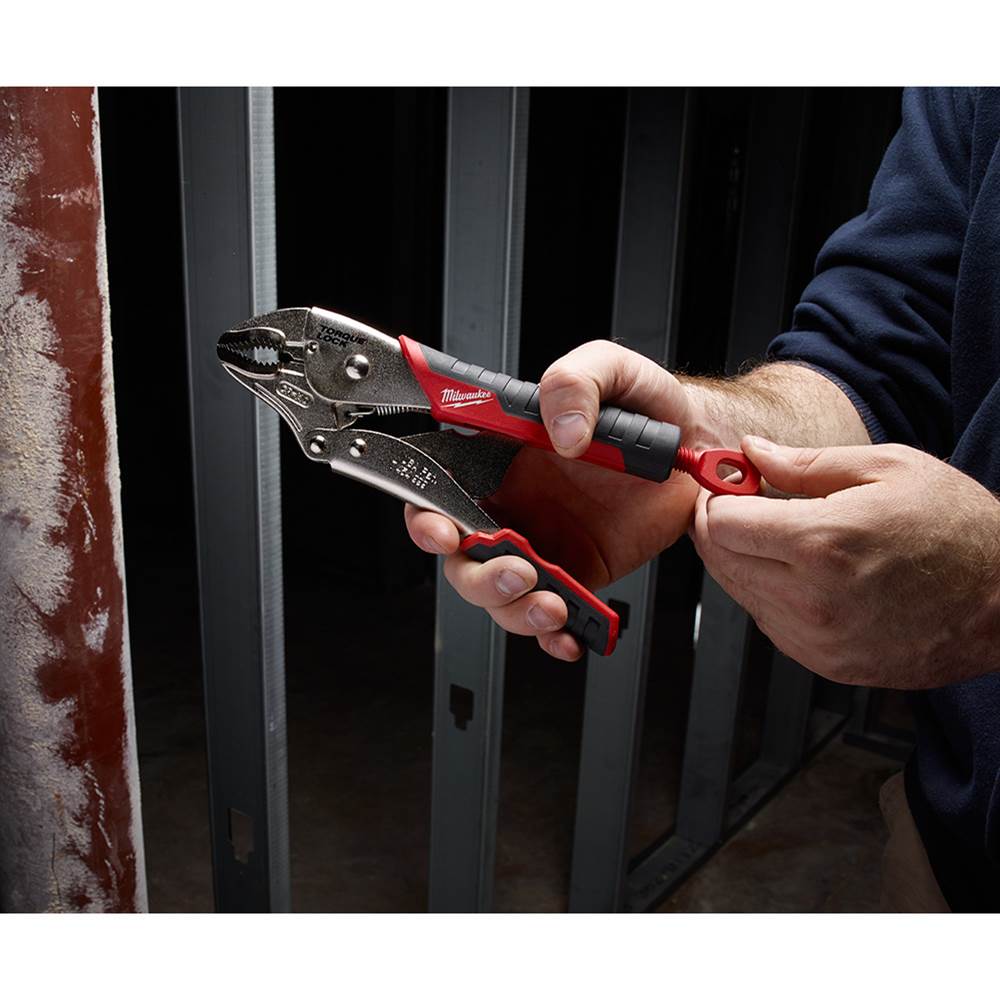 Milwaukee Tool 10'' Torque Lock Curved Jaw Locking Pliers With Grip