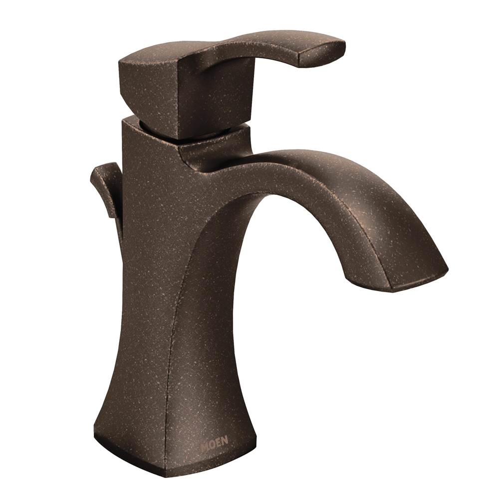 Moen Voss One-Handle High-Arc Bathroom Faucet with Drain Assembly, Oil-Rubbed Bronze