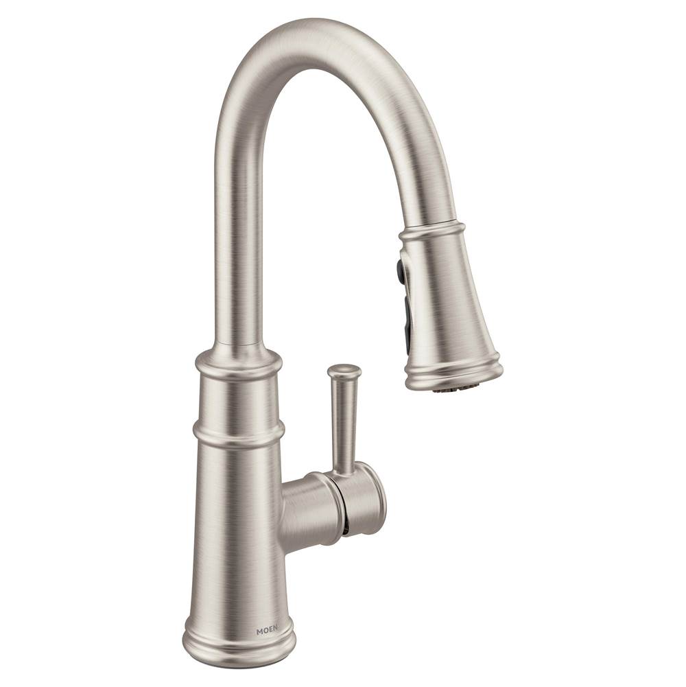 Moen Belfield Single-Handle Pull-Down Sprayer Kitchen Faucet with Reflex and Power Boost in Spot Resist Stainless