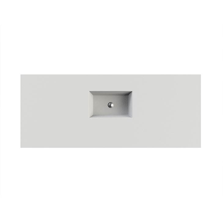 MTI Baths Petra 9 Sculpturestone Counter Sink Single Bowl Up To 30'' - Gloss Biscuit