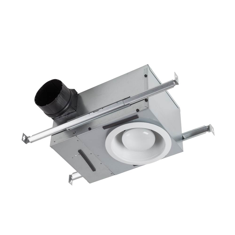 Broan Nutone Broan 50-80 Selectable CFM Recessed Bathroom Exhaust Fan w/ Light