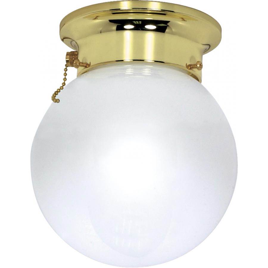 Nuvo 1 Light 6'' Flush with Pull Chain