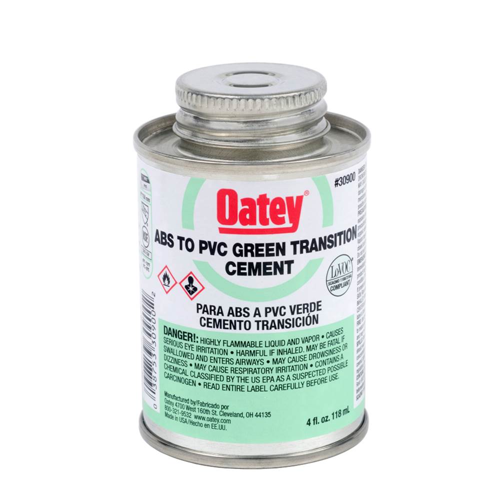Oatey 4 Oz Abs To Pvc Transition Green Cement