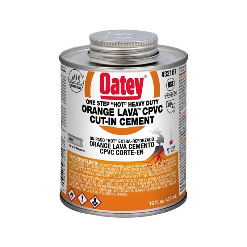Oatey 8 Oz Cpvc Heavy Duty Orange Lava Cement