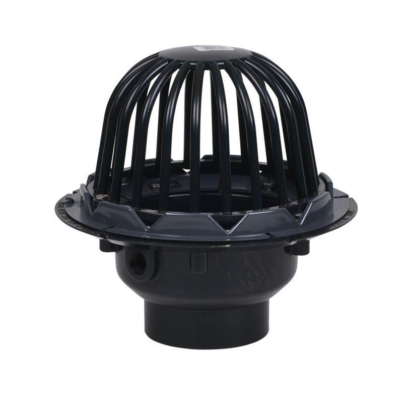 Oatey 3 In. Abs Roof Drain W/Abs Dome  Dam Collar