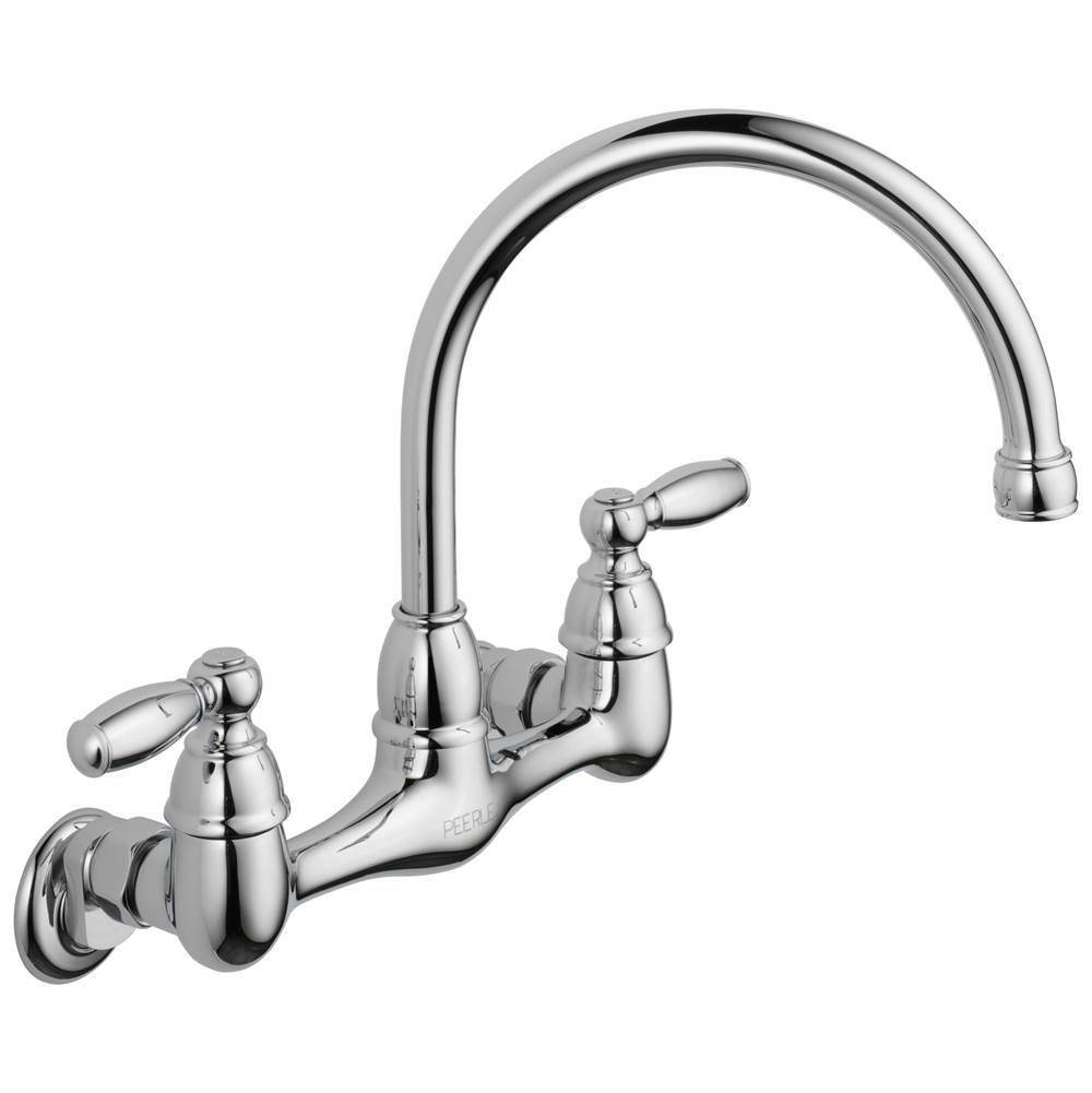 Peerless Claymore™ Two Handle Wall Mounted Kitchen Faucet