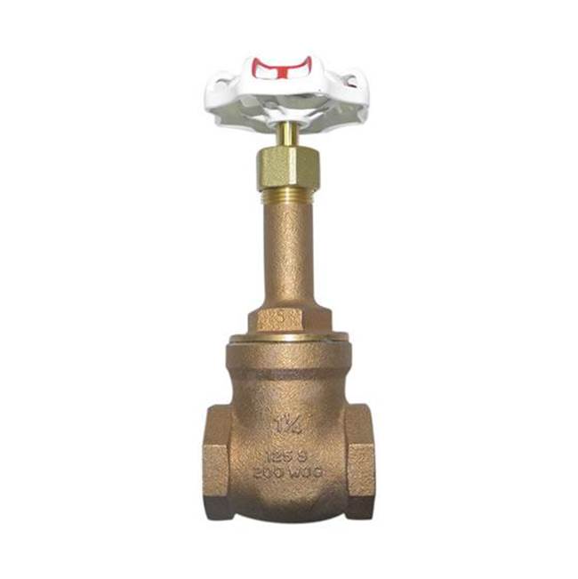 Red-White Valve 1-1/4 IN 125# WSP,  200# WOG,  Bronze Body,  Threaded Ends