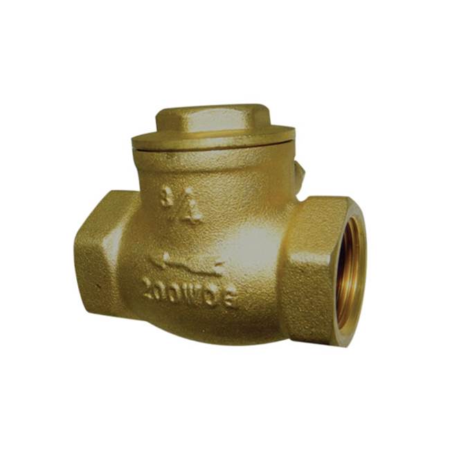 Red-White Valve 2-1/2 IN 200# WOG,  Bronze Body,  Threaded Ends,  Horizontal
