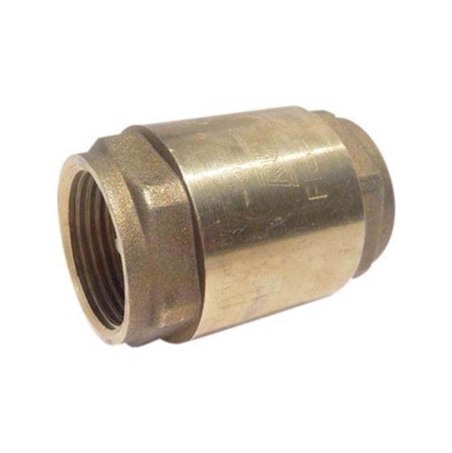 Red-White Valve 1 1/4 IN 200# WOG,  Forged Brass Body,  Threaded Ends,  Spring Loaded