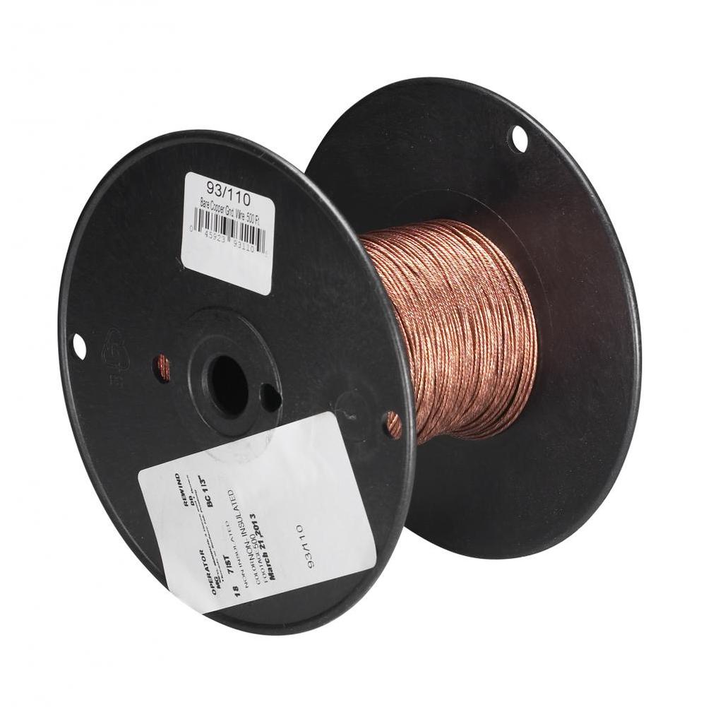 Satco Bare Copper Grnding Wire 500 ft