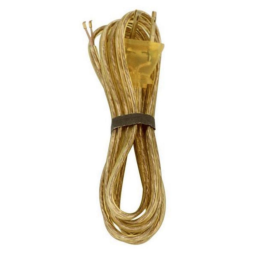 Satco 8 ft Gold Cord with Plug