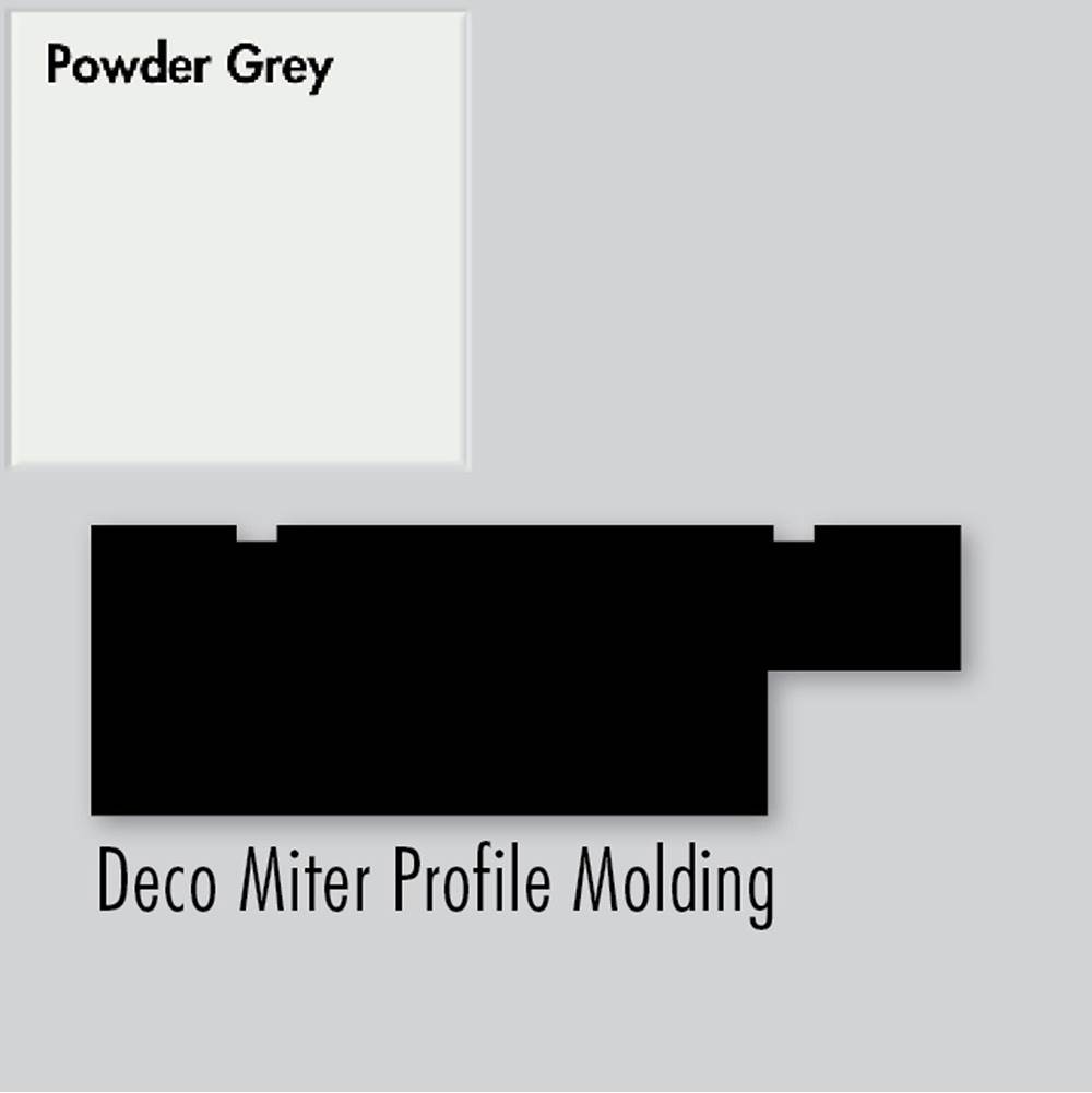 Strasser Woodenworks 2.25 X .75 X 72 Molding Deco Miter Powder Grey