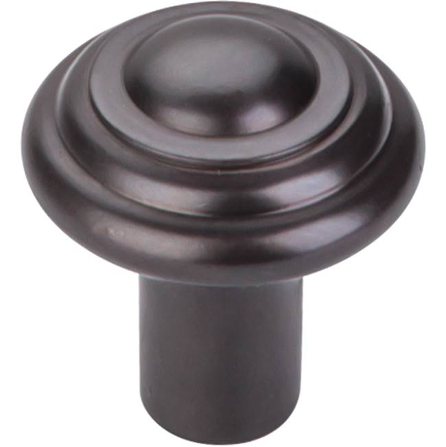 Top Knobs Aspen Button Knob 1 1/4 Inch Medium Bronze