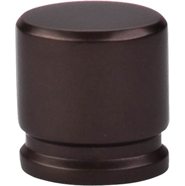 Top Knobs Oval Knob 1 1/8 Inch Oil Rubbed Bronze