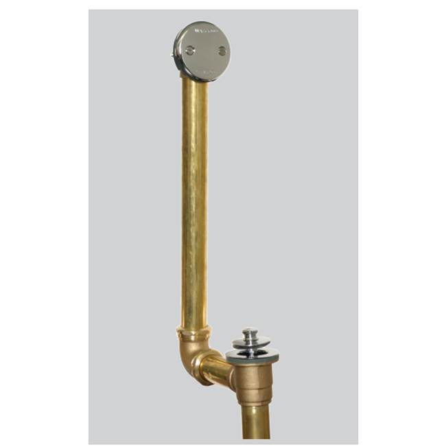 Watco Manufacturing Presflo Tc With 18.125-In Direct Drain Ext. 17-Ga Brass Brs Chrome Plated